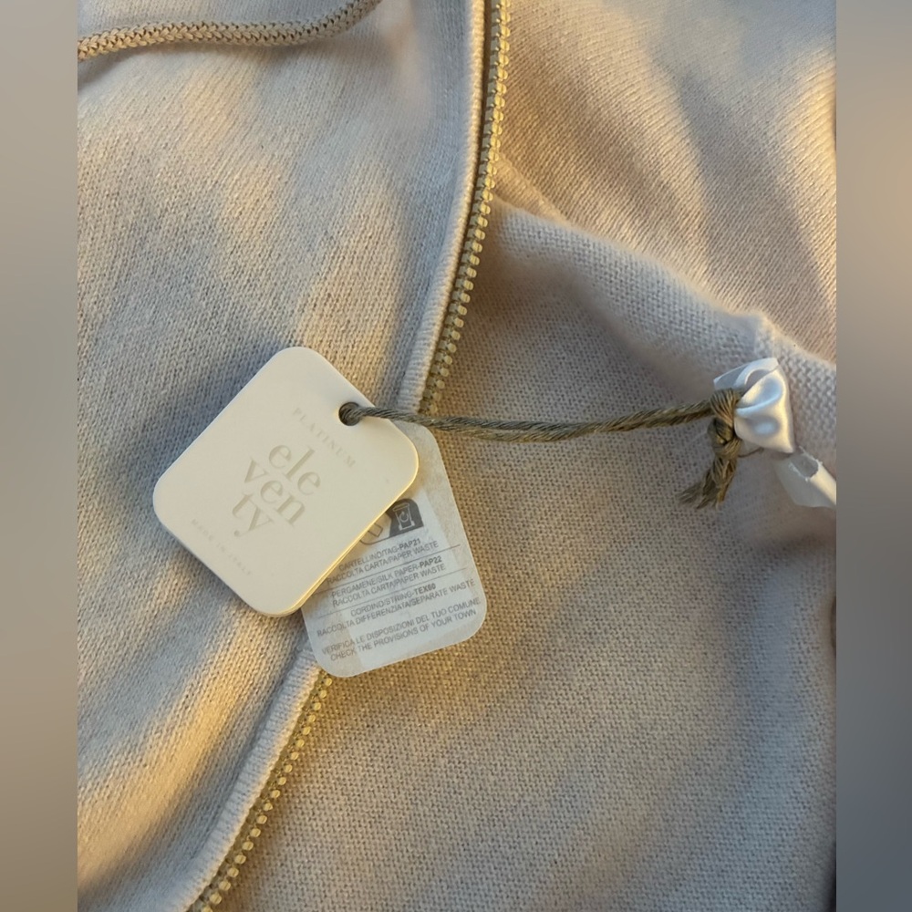 Eleventy ivory Zip-Up Sweater - Picture 9 of 16